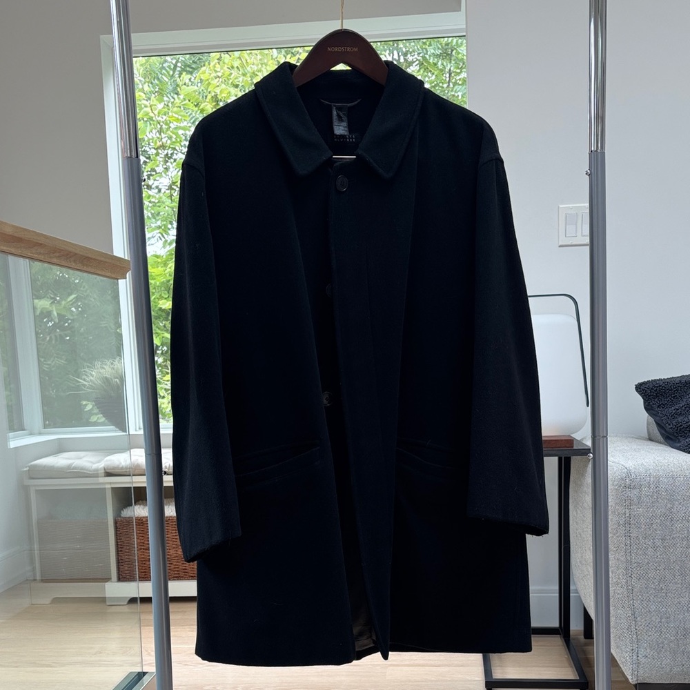 Barney’s Men's Black Overcoat